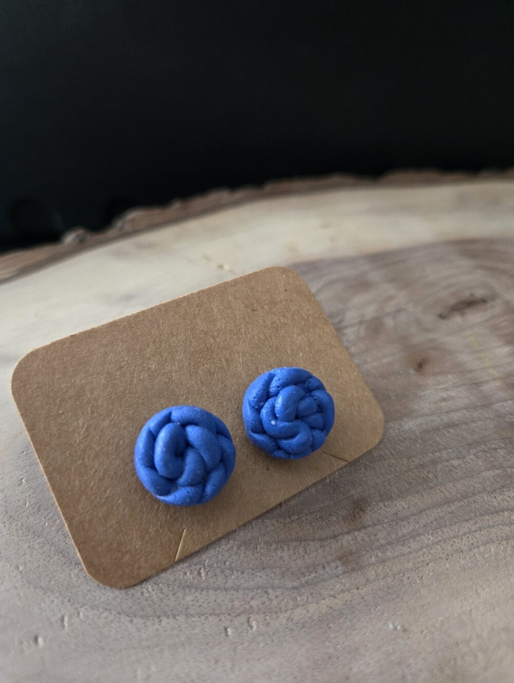 082 New Handmade Polymer clay earrings - stainless steel studs